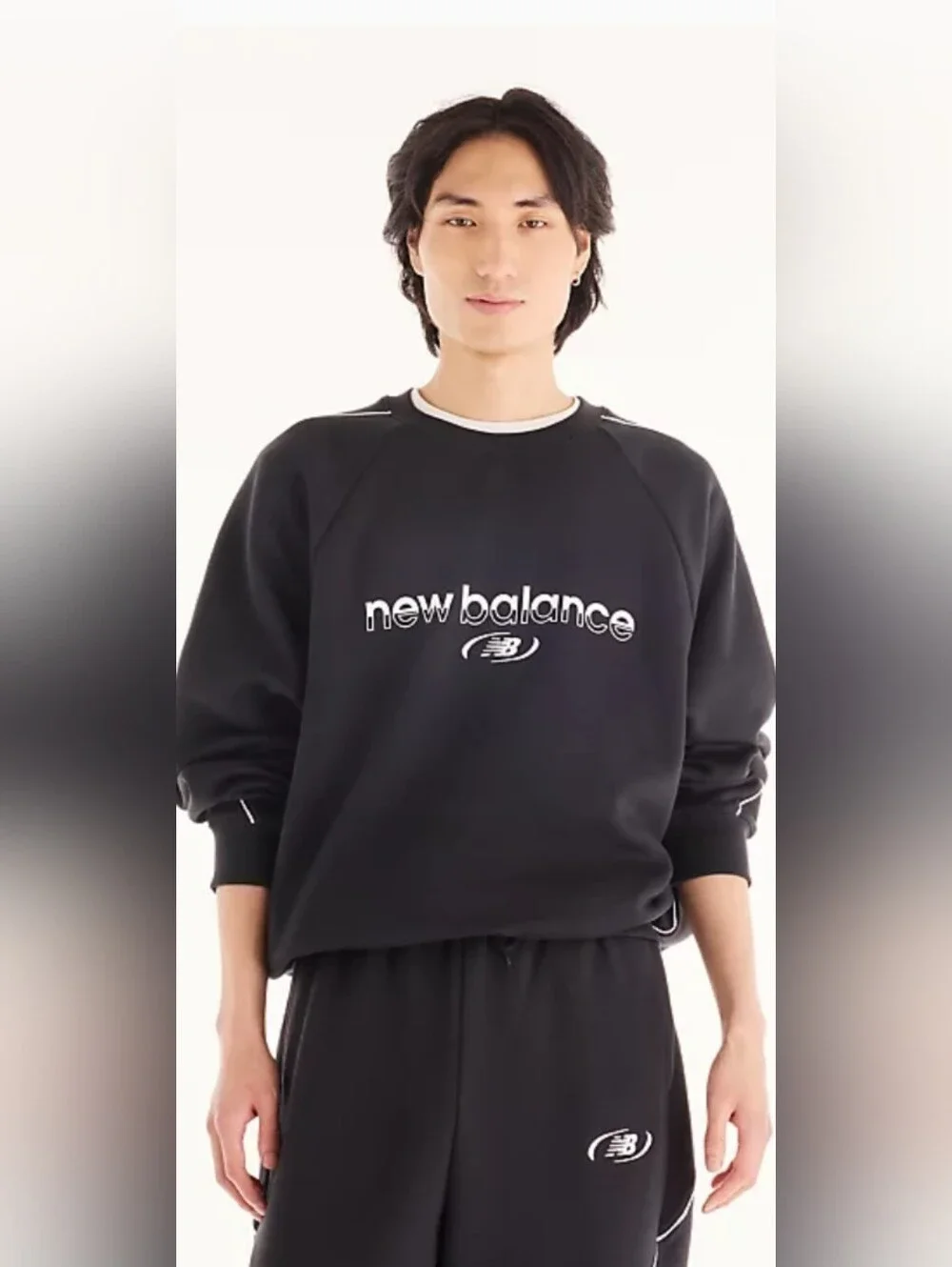 New Balance SEALED! NWT! Trackside Fleece Crew in Black. Sz 2XL. R2S!